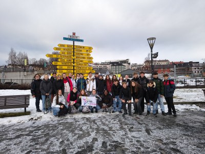 Norvège groupe avec drapeau La Salle
